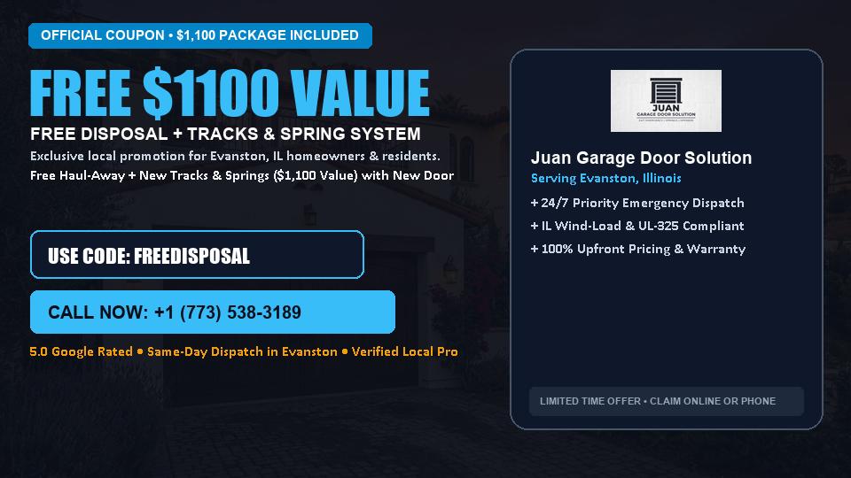 Juan Garage Door Solution FREE Haul-Away & Heavy-Duty Tracks with New Door